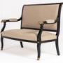 French Empire Style Ebonised Sofa