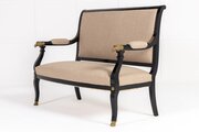 French Empire Style Ebonised Sofa