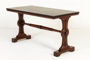 Large 19th Century English Mahogany Library Table