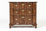 Small Dutch Burr Walnut Chest Of Drawers