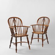 19th Century Pair Of Lincolnshire Windsor Armchair