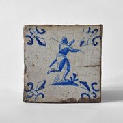 A Single 17th Century Delft Tile