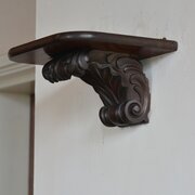 Carved Red Walnut Corbel Wall Bracket