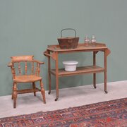 Early 20th Century Oak Serving Trolley
