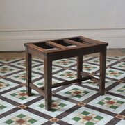Edwardian Oak Luggage Rack