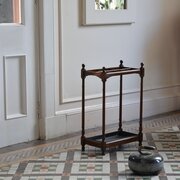 Edwardian Walnut Umbrella Stand
