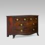 Georgian Mahogany Bowfront Commode Chest