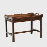 Georgian Walnut Butlers Tray On Stand