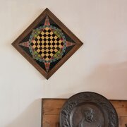 Scottish Reverse Glass Painted Games Board