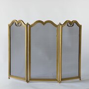 Small Tripartite Folding Brass Spark Guard