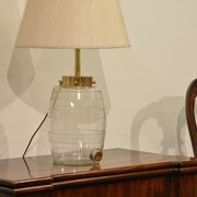 Victorian Glass Spirit Dispensing Barrel Lamp