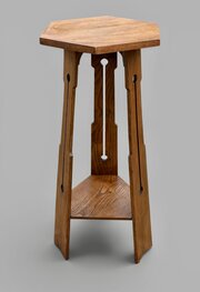 Arts & Crafts Oak Lamp Table Jardiniere Stand