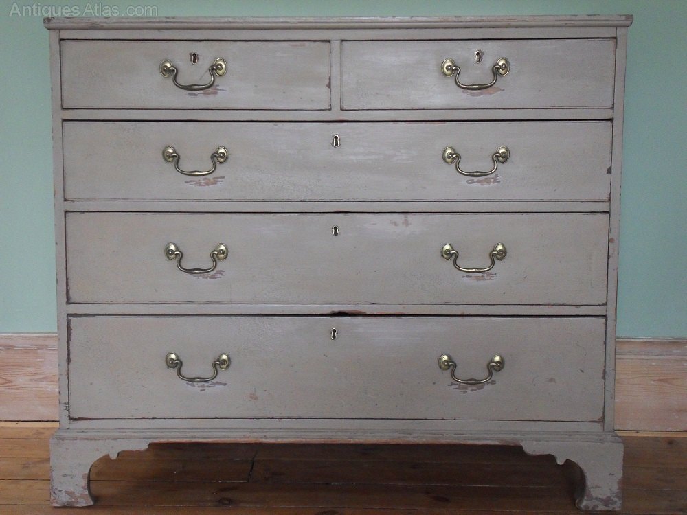 Painted Pine Chest Of Drawers Antiques Atlas