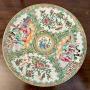  Antique Chinese Canton Rose Medallion Plate