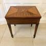 Antique Edwardian Inlaid Folding Game Table 