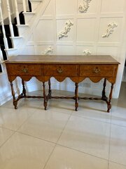 Antique Edwardian Quality Burr Walnut Dresser Base