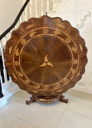 Antique Exhibition Quality Irish Round Hall Table