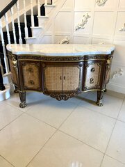 Antique French Ormolu Mounted Marble Top Sideboard