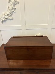 Antique George III Figured Mahogany Writing Box
