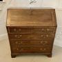 Antique George III Quality Oak Bureau 