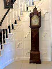 Antique George II Mahogany 8 Day Longcase Clock