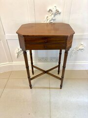 Antique Georgian Mahogany Lamp / Work Table