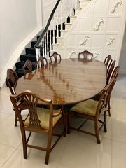 Antique Mahogany Extending 10 Seater Dining Table