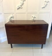 Antique Mahogany Six Leg Drop Leaf Dining Table