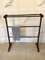 Antique Mahogany Towel Rail / Clothes Stand