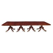 Antique Monumental Four Pedestal Dining Table