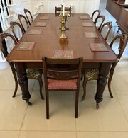 Antique Quality 10 Seater Extending Dining Table 