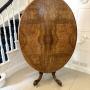 Antique Quality Burr Walnut Oval Dining Table