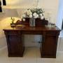 Antique Quality Carved Figured Mahogany Sideboard