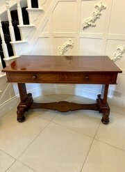 quality figured mahogany writing table Antique Quality Figured Mahogany Writing Table