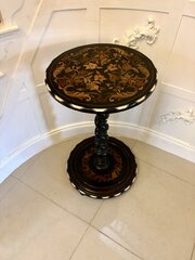 Antique Quality Italian Ebonised Centre Table
