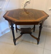 Antique Rosewood Marquetry Octagonal Centre Table