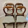 Antique Set of 4 Quality Mahogany Dining Chairs