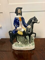 Antique Staffordshire Figure Of Dick Turpin 