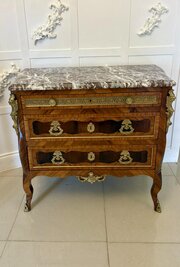 victorian french marble top commode Antique Victorian French Marble Top Commode
