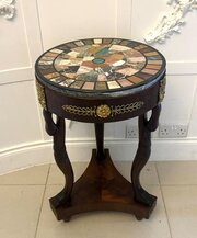Antique Victorian Specimen Marble Top Centre Table