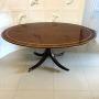 Large Antique Oval Mahogany 8 Seater Dining Table