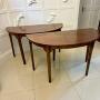 Pair of Antique Quality Demi Lune Console Tables
