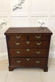 rare small bachelors chest of 5 drawers Rare Small Antique Bachelors Chest of 5 Drawers