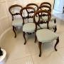 Set of 6 Antique Quality Mahogany Dining Chairs