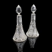 2 Small Antique Scent Bottles, English, Perfume