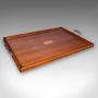 Antique Aperitif Serving Tray, English, Walnut