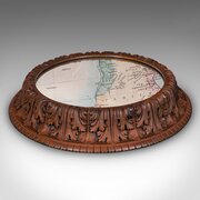 Antique Cake Display Stand, German, Oak, Mirrored