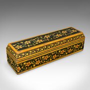 Antique Calligraphers Quill Box, Austrian, Paint