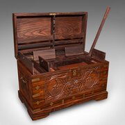 Antique Celebration Chest, Indian, Teak, Brass