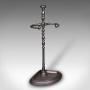 Antique Corner Umbrella Stand, French, Cast Iron
